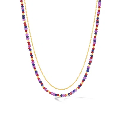 Dower & Hall Cassis Orissa Necklace In Purple