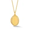 Dower & Hall Celeste Sapphire Locket In Gold