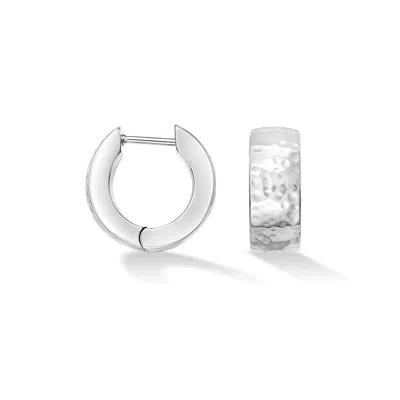 Dower & Hall Chubby Nomad Huggie Hoops In Metallic