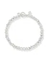 Dower & Hall Chunky Signature Nugget Bracelet In Silver