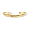 Dower & Hall Nomad Hammered Cuff Bangle In Gold