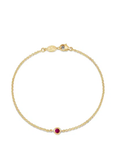 Dower & Hall Dewdrop Gemstone Bracelet In White