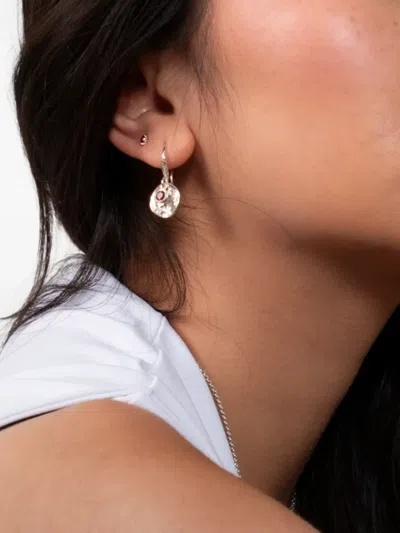 Dower & Hall Dewdrop Ruby Earrings In Gold