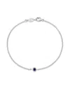 Dower & Hall Dewdrop Sapphire Chain Bracelet In Metallic