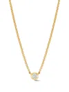 Dower & Hall Dewdrop Sapphire Necklace In Gold