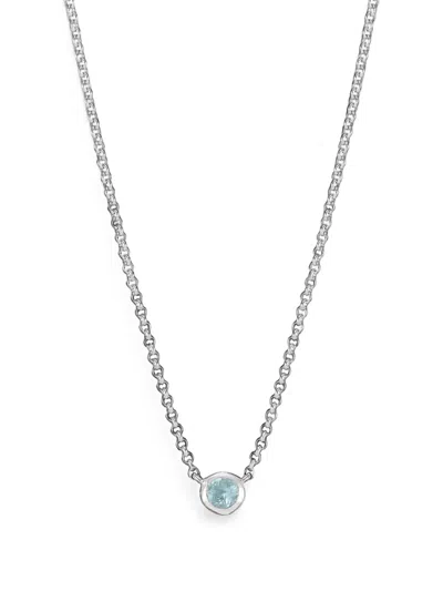 Dower & Hall Dewdrop-pendant Necklace In Silver