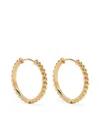 Dower & Hall Dotty Huggie Hoop Earrings In Gold