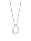 Dower & Hall Droplet Pendant Necklace In Neutral