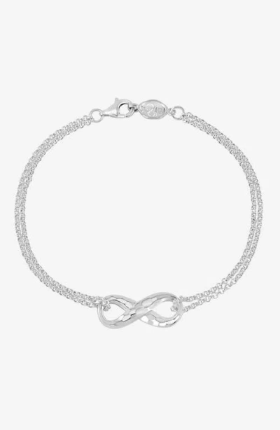 Dower & Hall Entwined Infinity Double-chain Bracelet In Neutral