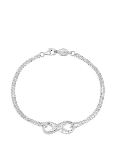 Dower & Hall Entwined Infinity Bracelet In Silver
