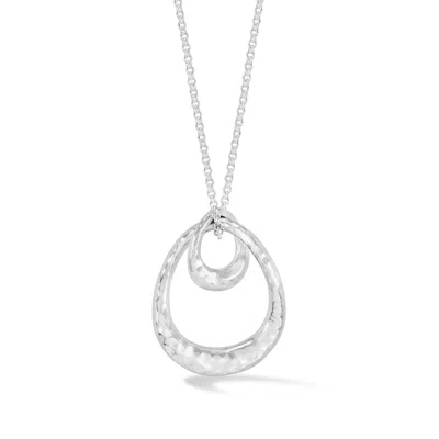 Dower & Hall Entwined Large Double Oval Pendant In Multi