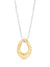Dower & Hall Entwined Pendant Necklace In Gold
