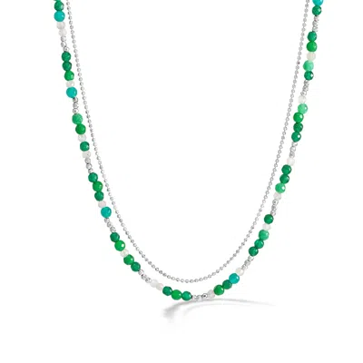 Dower & Hall Evergreen Orissa Necklace In Green