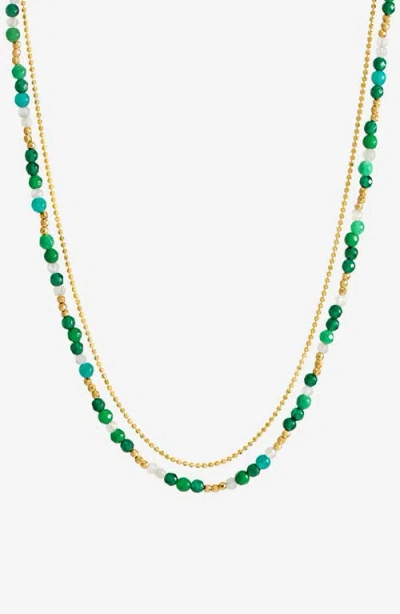 Dower & Hall Evergreen Orissa Necklace In Green