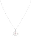 Dower & Hall Flaming Heart Talisman Silver Necklace In Silver