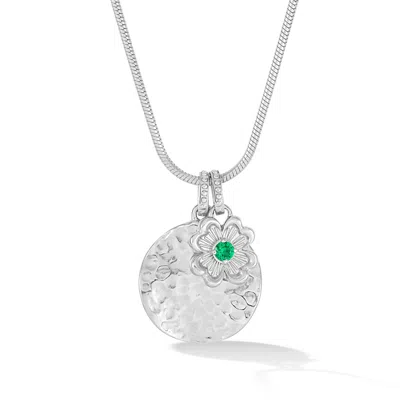 Dower & Hall 'fortune Cookie' Narrative™ Talisman Charm Pendant In Metallic