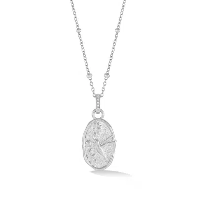 Dower & Hall 'free Spirit' Narrative™ Talisman Charm Pendant In Silver