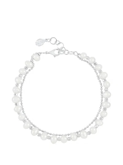 Dower & Hall Freshwater Luna Pearl Sterling Silver Bracelet
