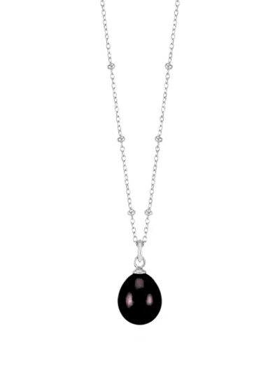 Dower & Hall Freshwater Pearl Pendant Necklace In Metallic