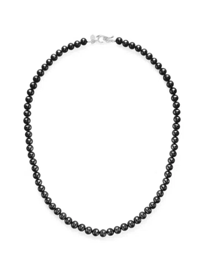Dower & Hall Freshwater-pearl Necklace In Black