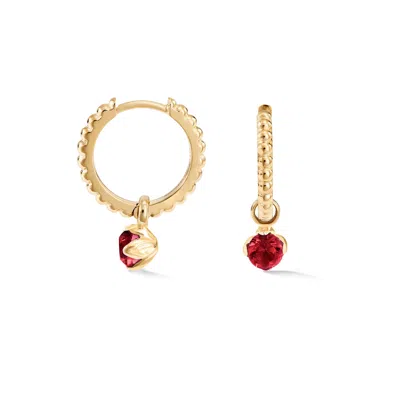 Dower & Hall Garnet Orissa Hoops In Brown