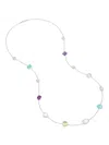 Dower & Hall Gemstone-embellished Necklace In Silver