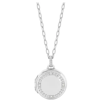 Pre-owned Dower & Hall Gleam Sapphire Locket In Sterling Silver In Blue