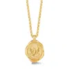 Dower & Hall Gold Men's Fly High Phoenix Talisman Necklace In Vermeil In Gold