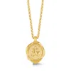 Dower & Hall Gold Men's Hope Talisman Necklace In Vermeil In Gold