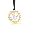 Dower & Hall Gold / Silver Peace Dove Christmas Decoration In Gold