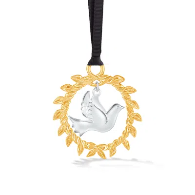 Dower & Hall Gold / Silver Peace Dove Christmas Decoration