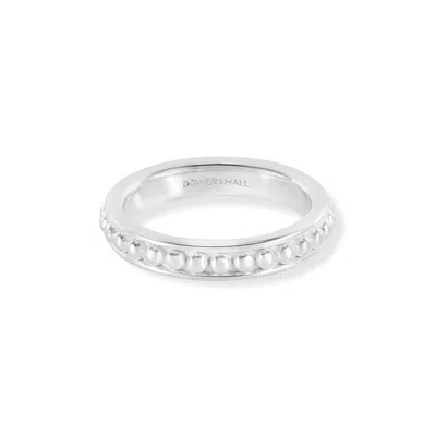 Dower & Hall Granular Dotty Twinkle Ring In Silver