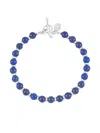 Dower & Hall Halo Lapis-lazuli Beaded Bracelet
