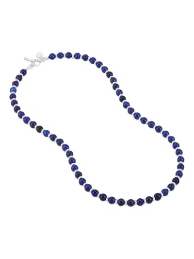 Dower & Hall Halo Lapis-lazuli Beaded Necklace