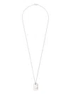 Dower & Hall Hammered-charm Chain Necklace In Silber