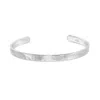 Dower & Hall Hammered Engravable Nomad Bangle In Green