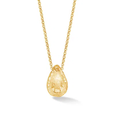Dower & Hall Hammered Nomad Nuggets™ Pebble Pendant In Gold,silver