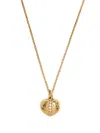 Dower & Hall Heart Lumiere Pendant Necklace In Gold