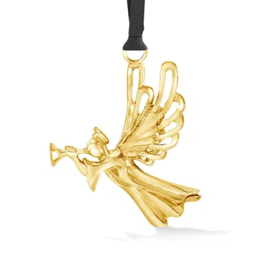 Dower & Hall Herald Angel Christmas Decoration In Gilded Gold