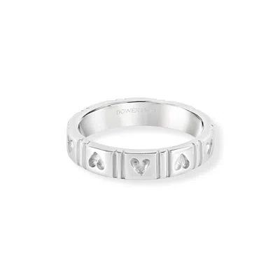Dower & Hall Herald Of Hearts Twinkle Ring In Silver