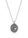 Dower & Hall Hope Medallion Sterling-silver Necklace In Silver