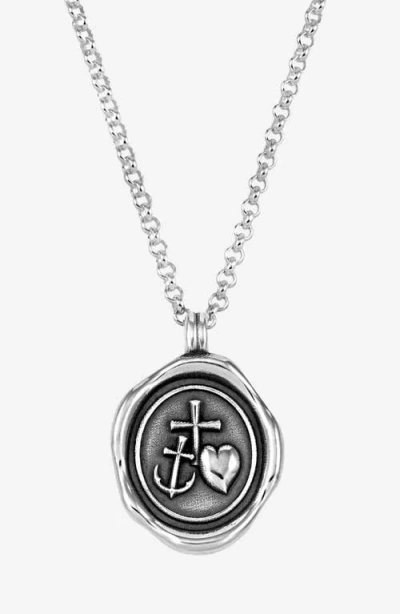 Dower & Hall Hope Talisman Necklace In Gold