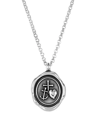 Dower & Hall Hope Talisman Necklace In Metallic