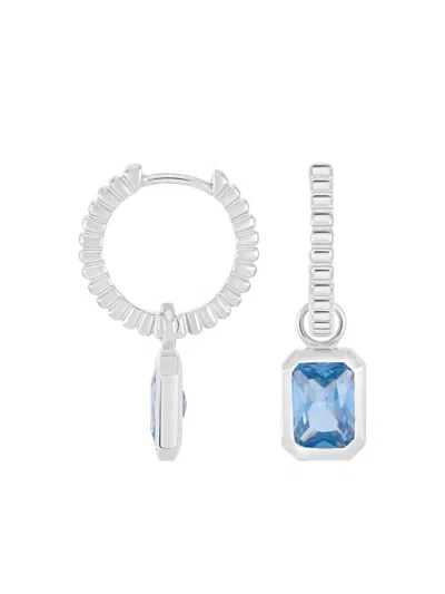 Dower & Hall Humbug Blue Topaz Earrings In Metallic