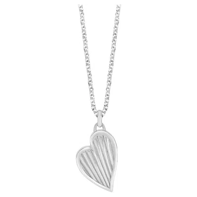 Pre-owned Dower & Hall Humbug Heart Pendant In Sterling Silver In Multi