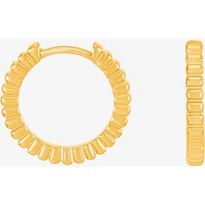 Dower & Hall Humbug Huggie Hoops In Gold