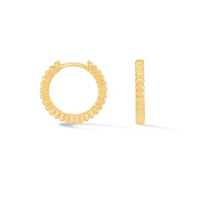 Dower & Hall Humbug Huggie Hoops In Gold