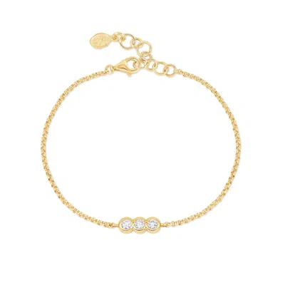 Dower & Hall 'ice' Tutti Frutti Chain Bracelet In Gold