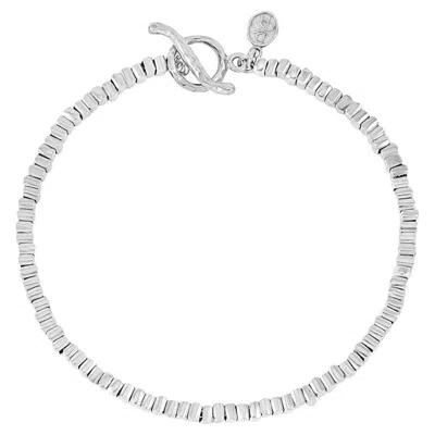 Pre-owned Dower & Hall Kubes Nomad Bracelet In Sterling Silver In Multi
