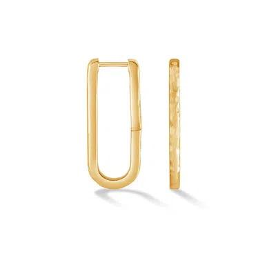 Dower & Hall Large Nomad Link Huggie Hoops In Red